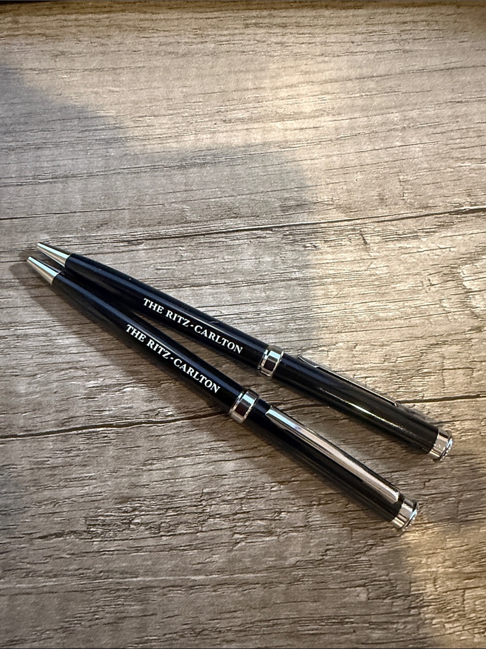 The Ritz Carlton Black Executive Ballpoint Pen - set of 2